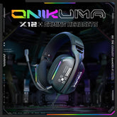 Headset Gamer X12 – Som Imersivo, Cancelamento de Ruído e Microfone Integrado (3.5mm)