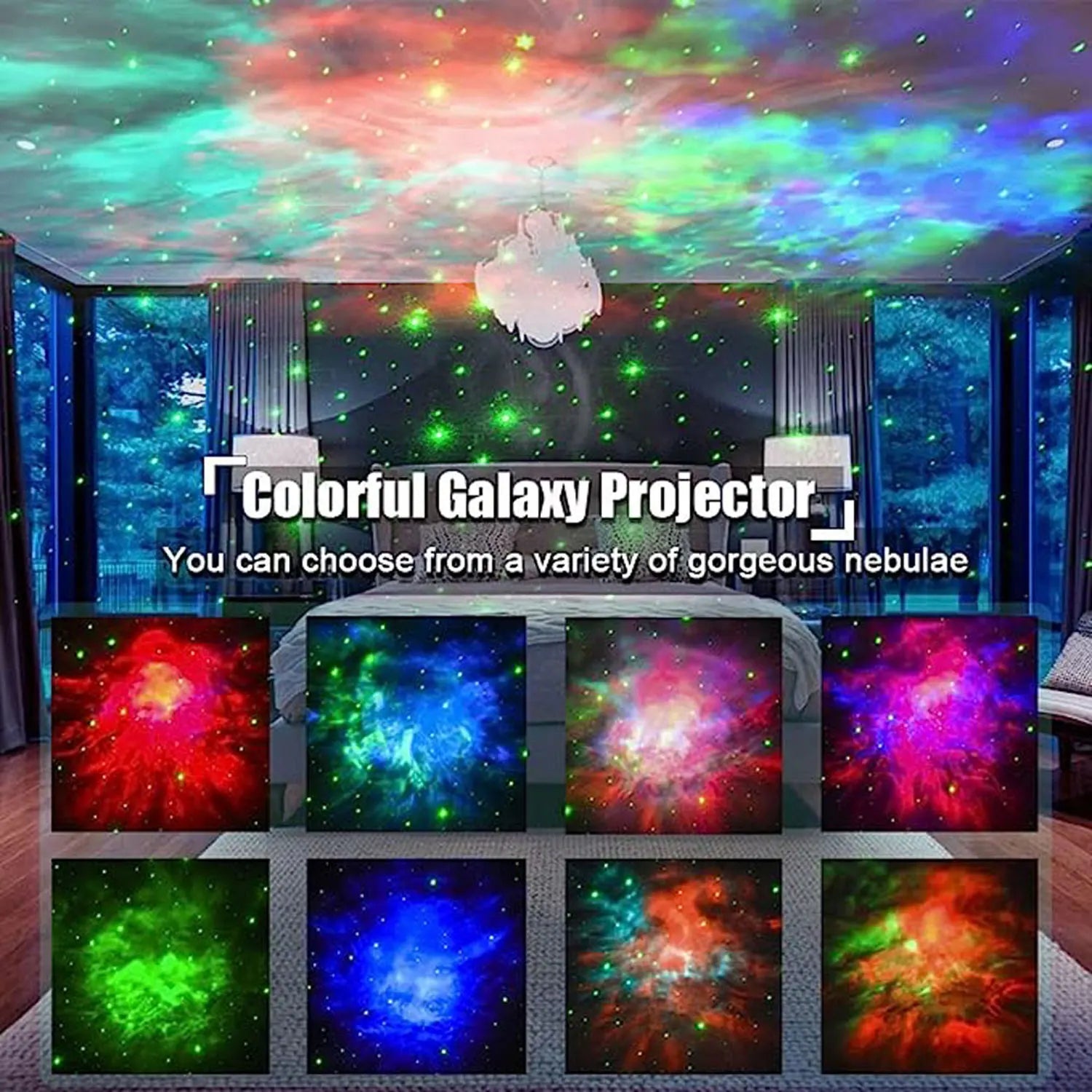 Projetor Estrelado Galaxy Star – Lâmpada LED Astronauta para Quarto