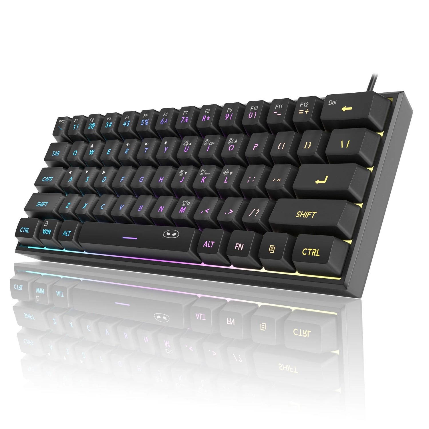 Teclado mini Gamer Mecânico Compacto com RGB