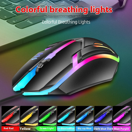 Wired Luminous Mouse Office Home Games USB Desktop Computers And Laptop Universal PlayerUnknown&